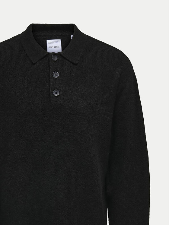 Only & Sons Only & Sons Sweter 22031550 Czarny Regular Fit