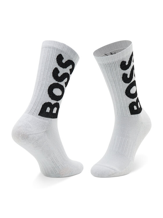 BOSS Herren Socken – 2 Paar, Mittelhoch, Uni & Rautenmuster