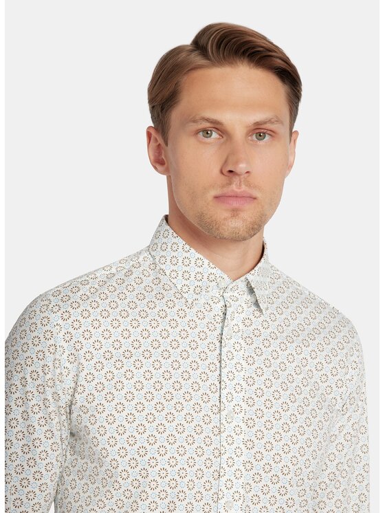 Pako Lorente Pako Lorente Koszula P25WF-1X-021 Biały Slim Fit