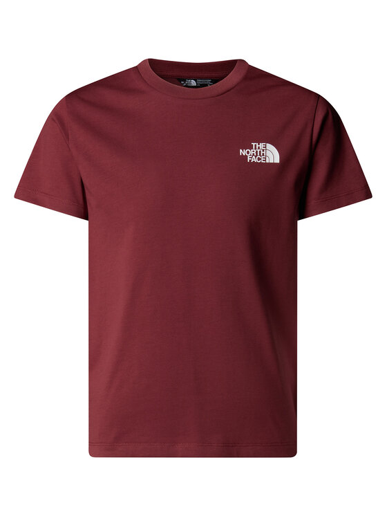The North Face The North Face T-särk Simple Dome NF0A87T4 Bordoopunane Regular Fit