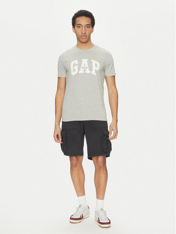 Gap Gap T-shirt 542246-00 Siva Regular Fit