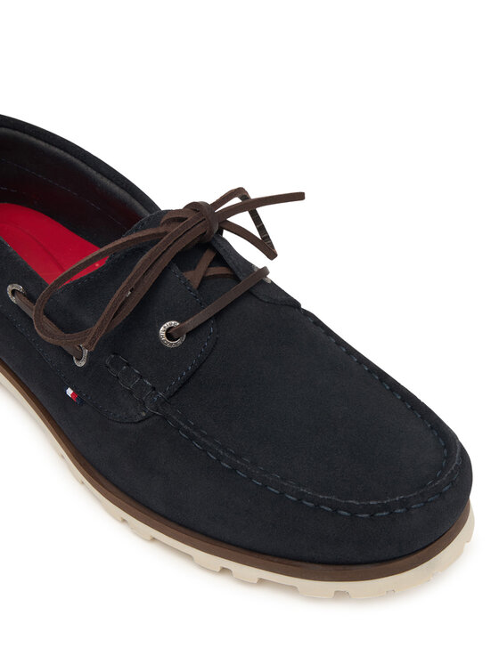 Tommy Hilfiger Tommy Hilfiger Mokasinai Light Sde FM0FM05747 Tamsiai mėlyna