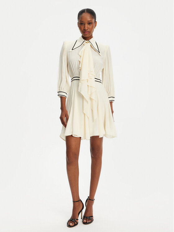 Babylon Babylon Každodenné šaty S00856 Écru Regular Fit