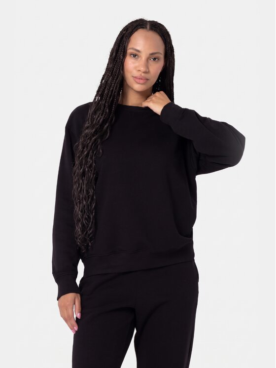 BASICLO BASICLO Bluza W-2095-99 Czarny Oversize