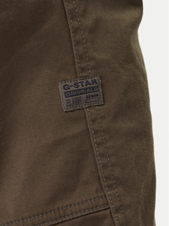 G-Star Raw G-Star Raw Hlače iz tkanine Rovic D02190 5126 1260 Khaki Regular Fit