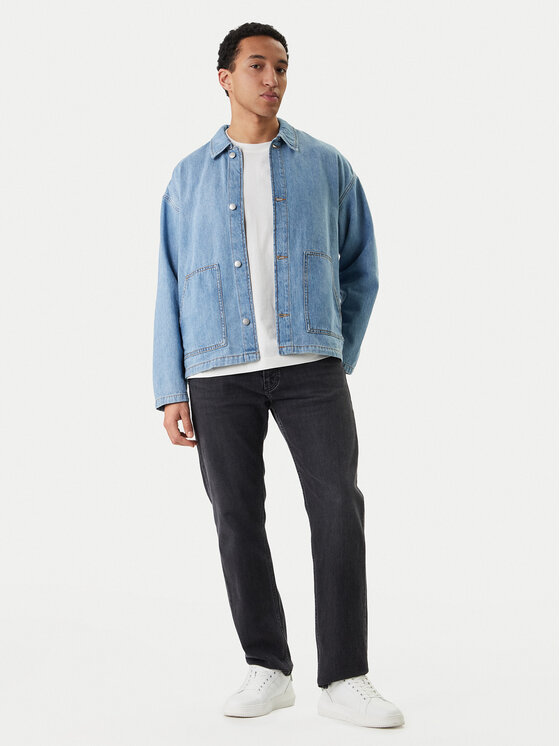 Jack & Jones Jack & Jones Τζιν πουκάμισο Cambridge 12293585 Μπλε Oversize