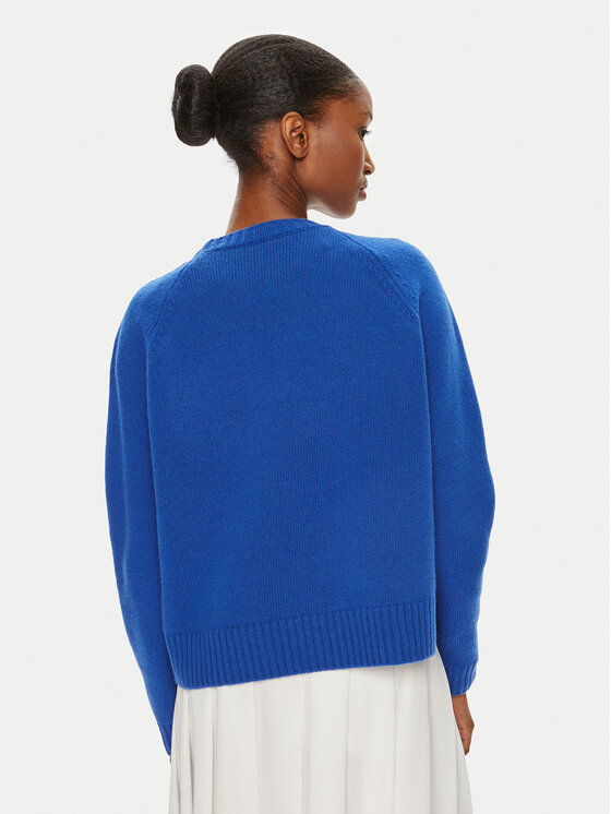 Weekend Max Mara Weekend Max Mara Džemper Gabbia 2425366162 Tamnoplava Regular Fit