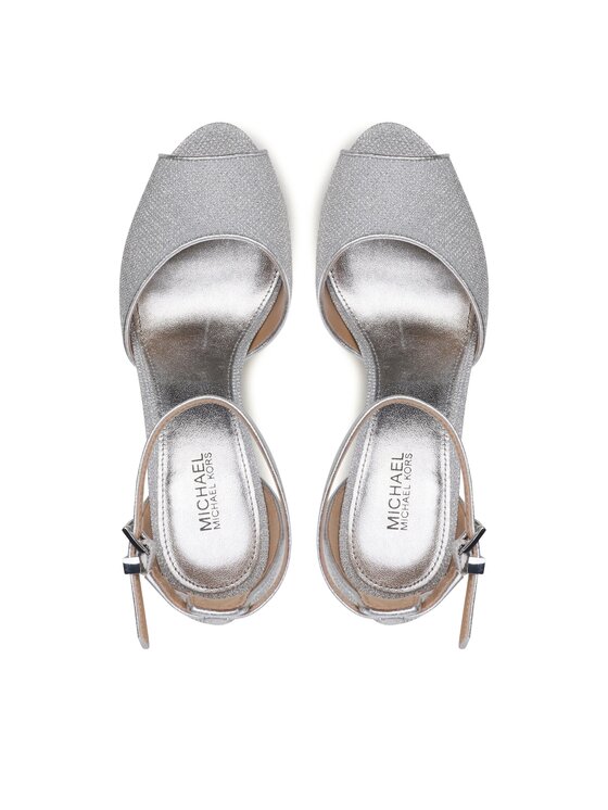 MICHAEL Michael Kors MICHAEL Michael Kors Sandale Martina Peep To Pump 40S3MTHP1Q Srebrna