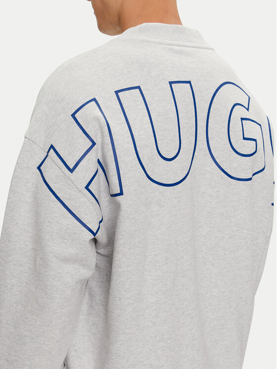 HUGO Hugo Majica dugih rukava Noriche 50517004 Siva Loose Fit