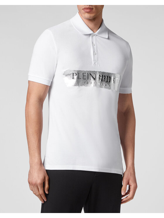 Plein Sport Plein Sport Polo 1387 Biały Slim Fit