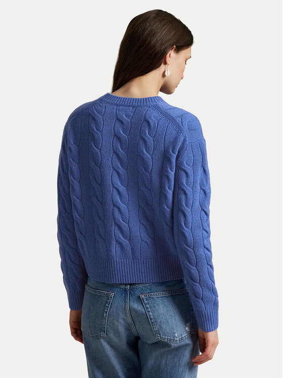 Polo Ralph Lauren Polo Ralph Lauren Пуловер 211A91216004 Син Straight Fit