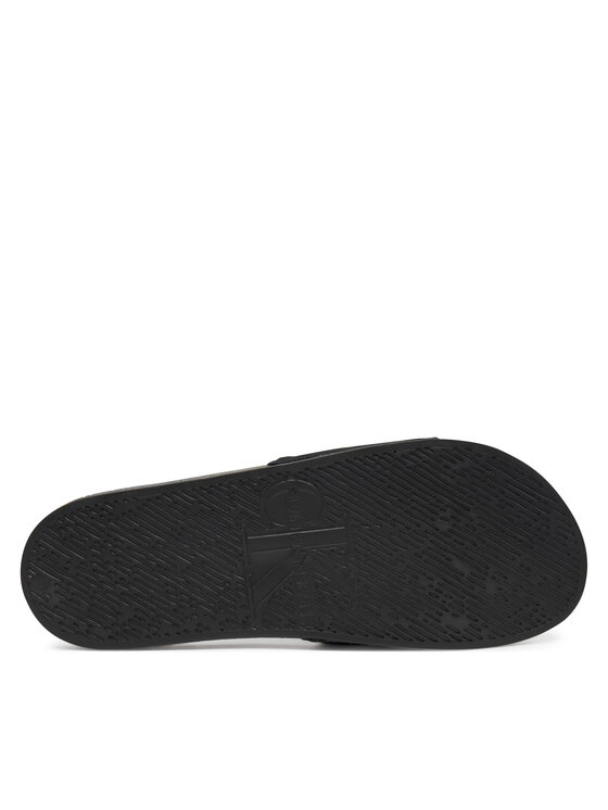 Calvin Klein Jeans Calvin Klein Jeans Şlapi Slide Monogram Cv YM0YM01271 Negru