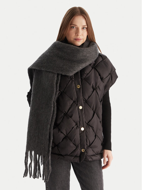 Calvin Klein Calvin Klein Зимен шал Emblem Brushed LV04D8069G Сив