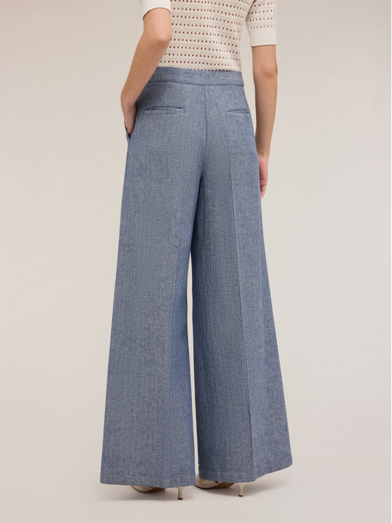 Motivi Motivi Pantaloni di tessuto P236Q103941N024 Turchese Over Fit