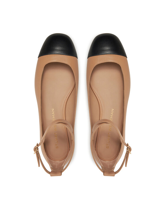 Stuart Weitzman Stuart Weitzman Μπαλαρίνες Eden Atrap Flat SJ720 Μπεζ