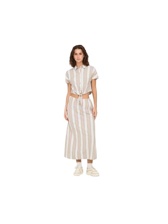 ONLY ONLY Camicia Camicia onljakirilinen ssknot Beige Regular Fit