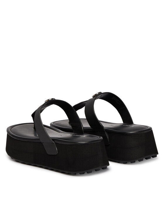 MICHAEL Michael Kors MICHAEL Michael Kors Šlepetės per pirštą Koya Flip Flap 40S6KOFA1L Juoda