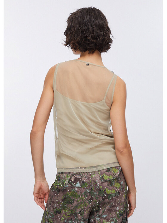 Liu Jo Liu Jo Top WA6310J3860P9240 Beżowy Regular Fit