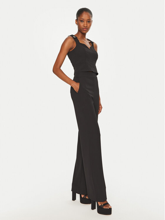 Rinascimento Rinascimento топ CFC0120598003 Черен Slim Fit