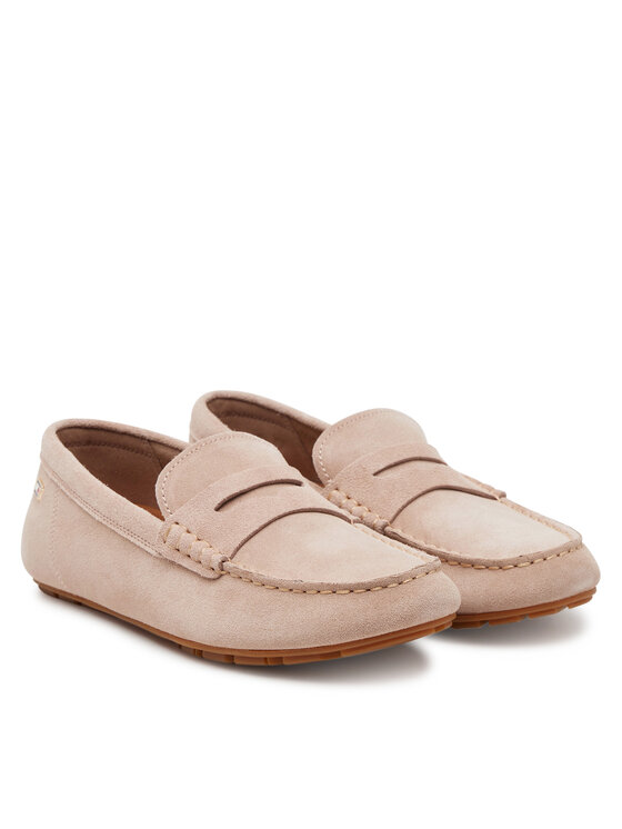 Tommy Hilfiger Tommy Hilfiger Mokasīni Flag Soft Suede Driver Loafer FW0FW08558 Rozā