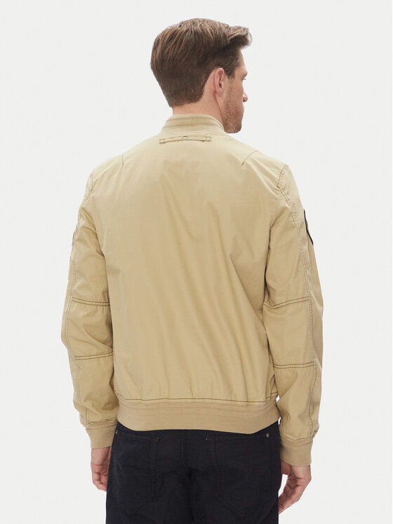 Aeronautica Militare Aeronautica Militare Bomber striukė 251AB2216CT3501 Smėlio Regular Fit