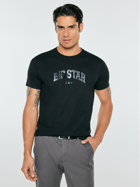 BIG STAR BIG STAR T-Shirt MERON Czarny Basic Fit