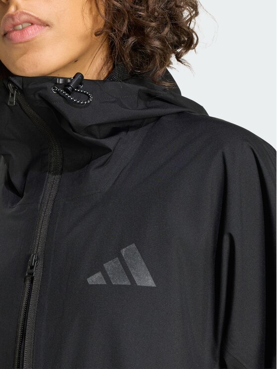 adidas adidas Parka Terrex Multi 2 Layer CLIMAPROOF Rain Czarny Regular Fit