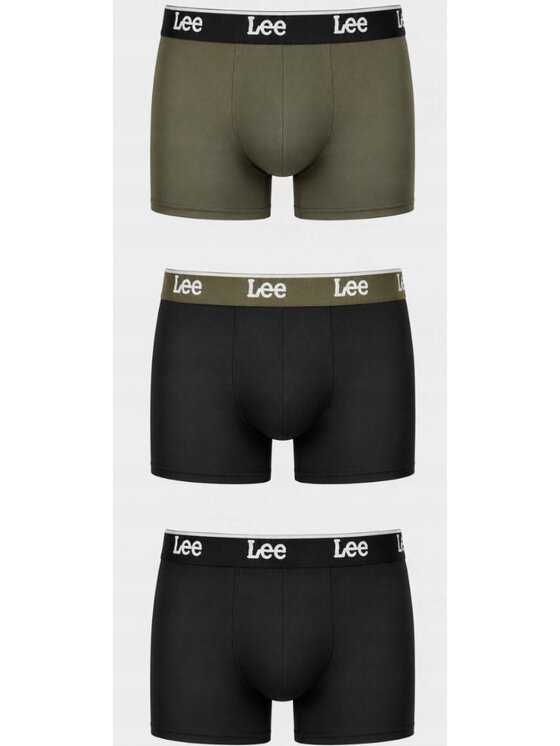 Lee Lee Bokserki Hale 3 Pack Medium Sports Trunks Czarny