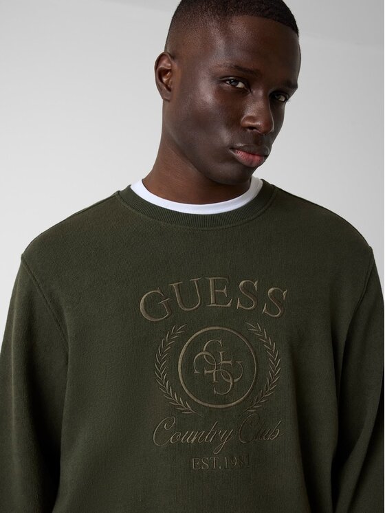 Guess Guess Bluza 182749 Zielony Classic Fit