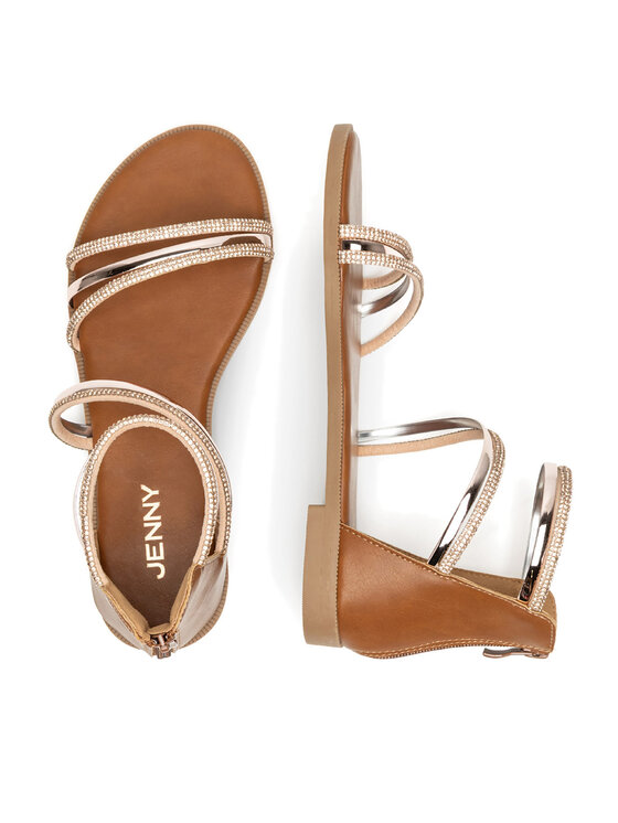 JENNY JENNY Sandały SF127-01 Brązowy