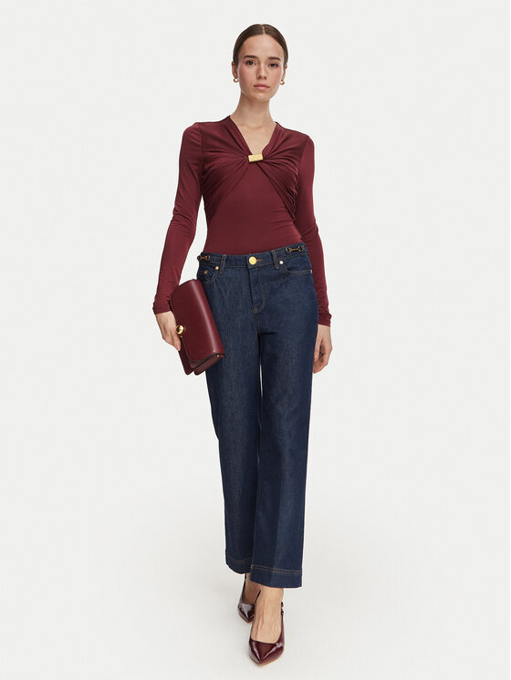 Marciano Guess Marciano Guess Blusa G6YP05 K5118 Bordeaux Regular Fit