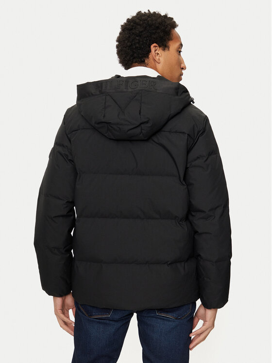 Tommy Hilfiger Tommy Hilfiger Vatovaná bunda MW0MW37484 Černá Regular Fit