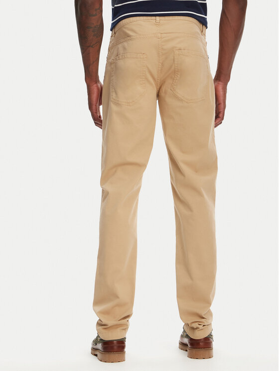 Kappa Kappa Pantaloni di tessuto Gabardine 67117PW Beige Regular Fit