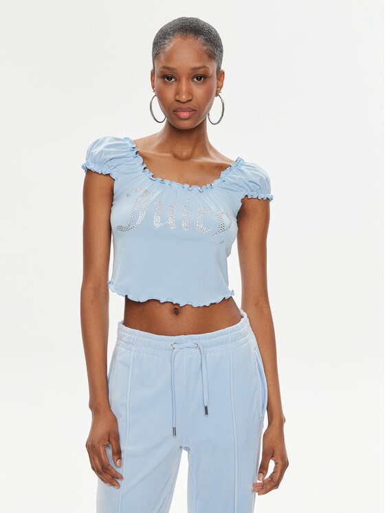 Juicy Couture Juicy Couture Halenka Brodie JCWCT23309 Světle modrá Regular Fit
