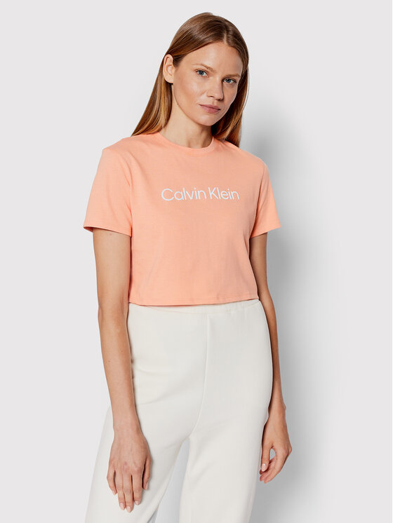 Calvin Klein Performance Majica 00GWS2K187 Oranžna Regular Fit
