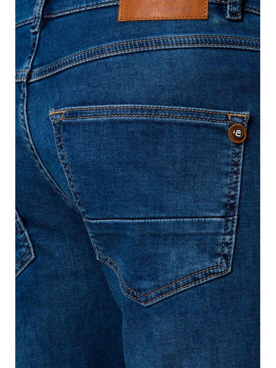 Lancerto Lancerto Jeansy Carson Granatowy Slim Fit