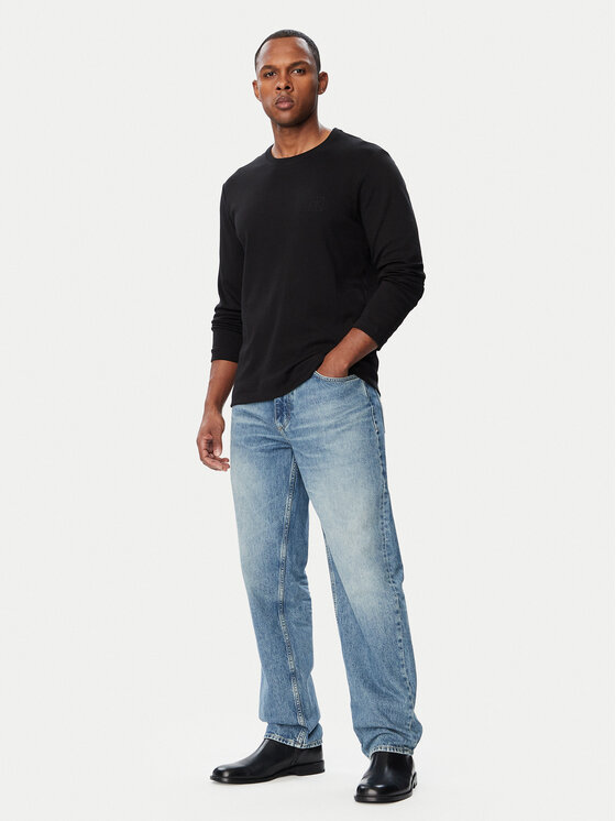 Calvin Klein Calvin Klein Pikkade varrukatega T-särk LV04LH808G Must Slim Fit