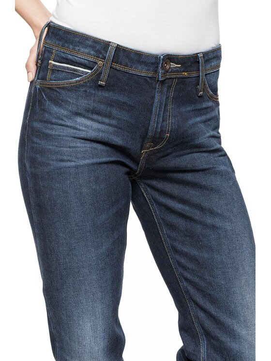 Lee Lee Jeansy SALLIE Niebieski Loose Fit