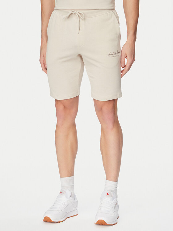 Jack & Jones Jack & Jones Комплект тишърт и панталонки Archive 12297642 Бежов Relaxed Fit