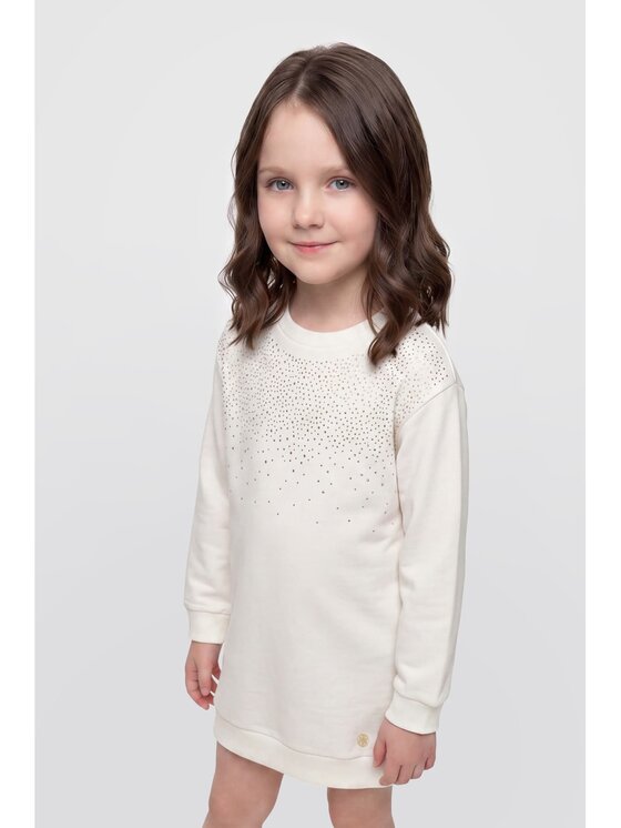 Guess Kids Guess Kids Každodenní šaty 184586 Bílá Classic Fit