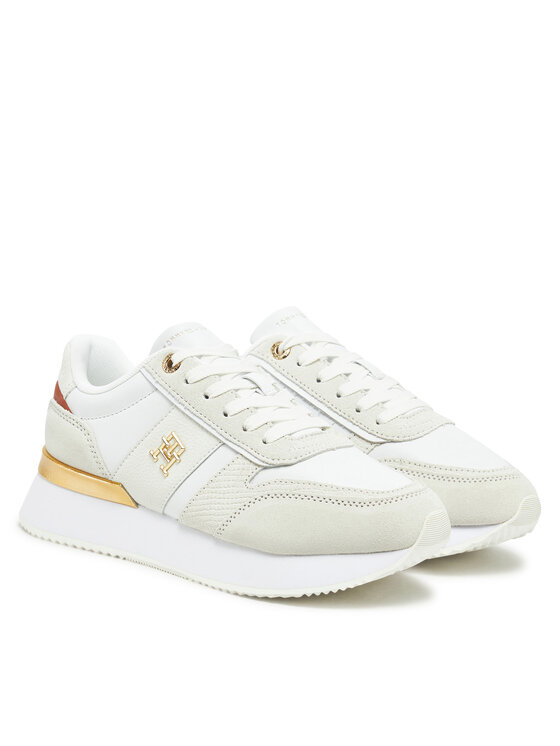 Tommy Hilfiger Tommy Hilfiger Sneakersy Th Fashion Runner FW0FW08475 Bílá