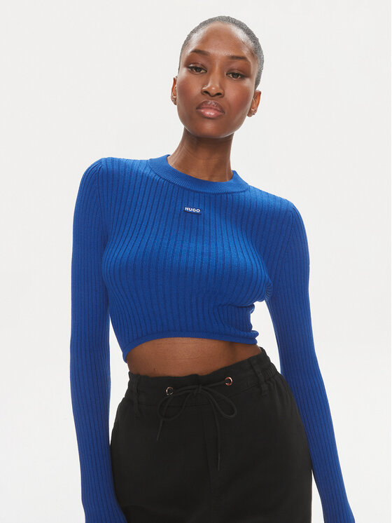 HUGO Hugo Pullover Succoire_B 50514280 Blau Slim Fit