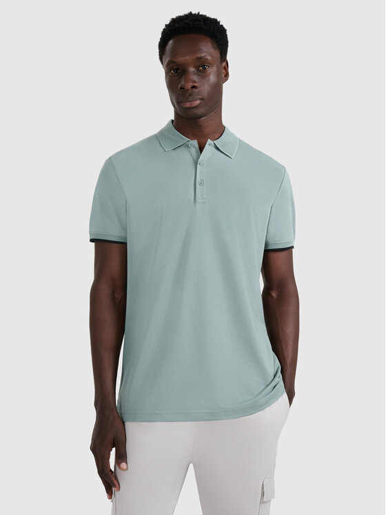 4F 4F Polo MIDSHOP TEXTILE Khaki Regular Fit