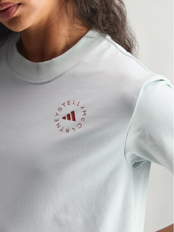 adidas by Stella McCartney adidas by Stella McCartney Koszulka techniczna 82487 Zielony Regular Fit