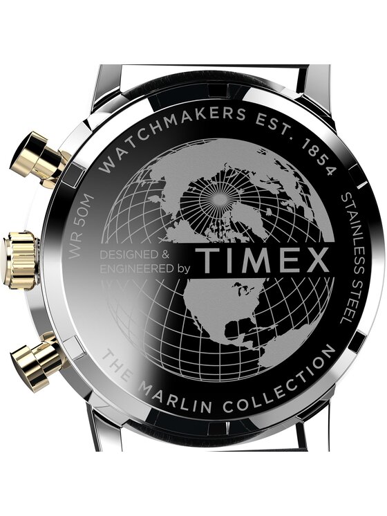Timex Timex Zegarek Marlin Chronograph TW2W10000 Czarny