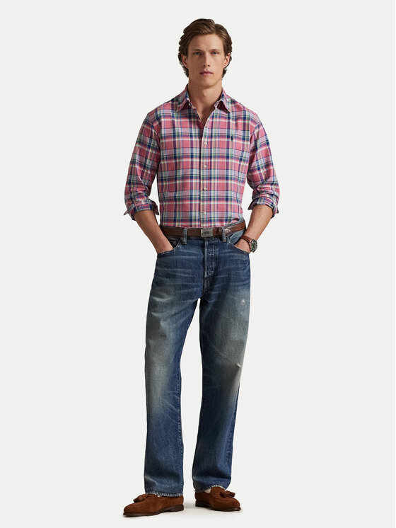 Polo Ralph Lauren Polo Ralph Lauren Košile 710922273006 Růžová Custom Fit