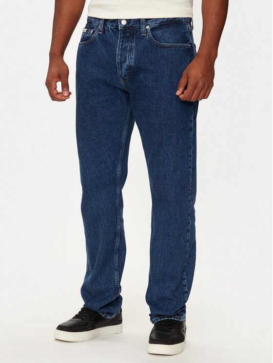 Pánské Jeansy Calvin Klein Jeans, Velikost:34/32, Barva: Tmavomodrá, J30J325967