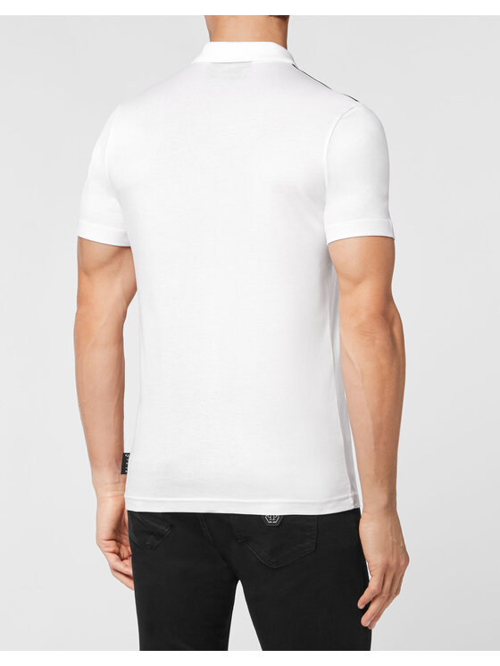 PHILIPP PLEIN PHILIPP PLEIN Polo 23823 Biały Slim Fit