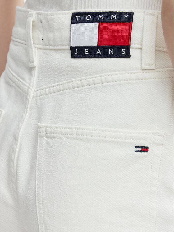 Tommy Jeans Tommy Jeans Džínsové šortky DW0DW22695 Biela Regular Fit