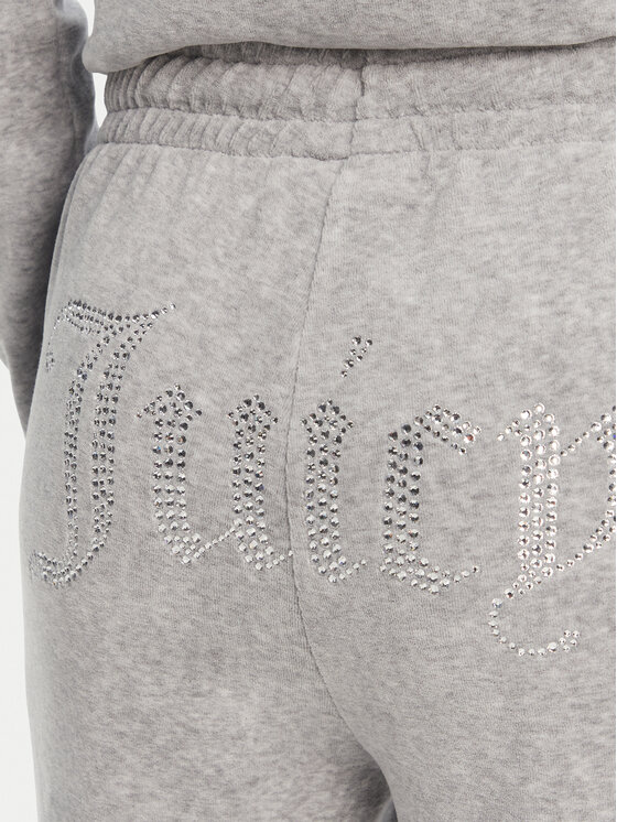 Juicy Couture Juicy Couture Spodnie dresowe Tina JCAPW045 Szary Regular Fit